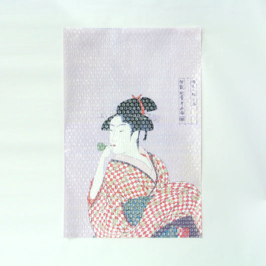 Utamaro - Woman Playing a Poppin　48-Sheets